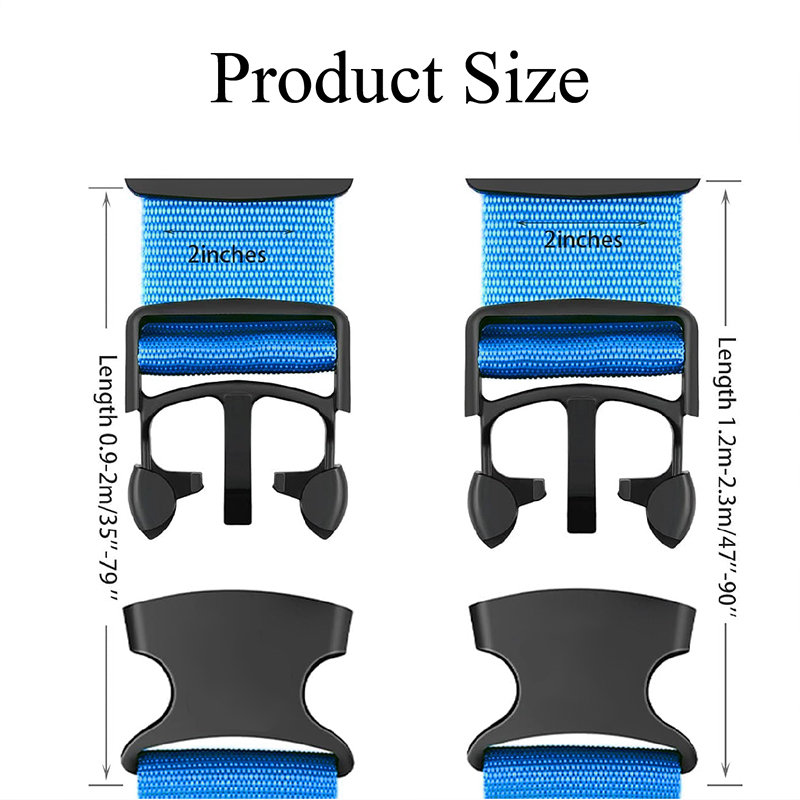 ToTravelGear Luggage Straps 88 inch Adjustable Suitcase Belt